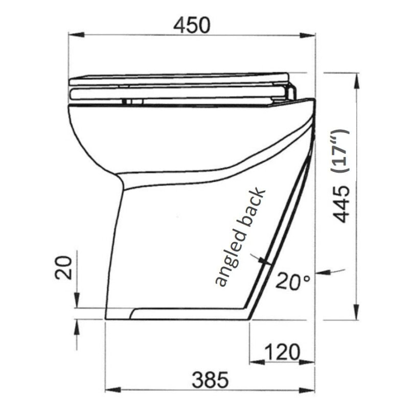 Jabsco Deluxe Flush 14" Angled Back 24V Raw Water Electric Marine Toilet W/Remote Rinse Pump & Soft Close Lid - Boatyard Malaysia