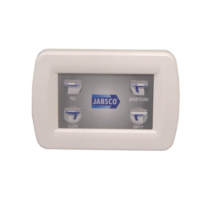 Jabsco Deluxe Flush 14" Angled Back 12V Freshwater Electric Marine Toilet W/Solenoid Valve & Soft Close Lid