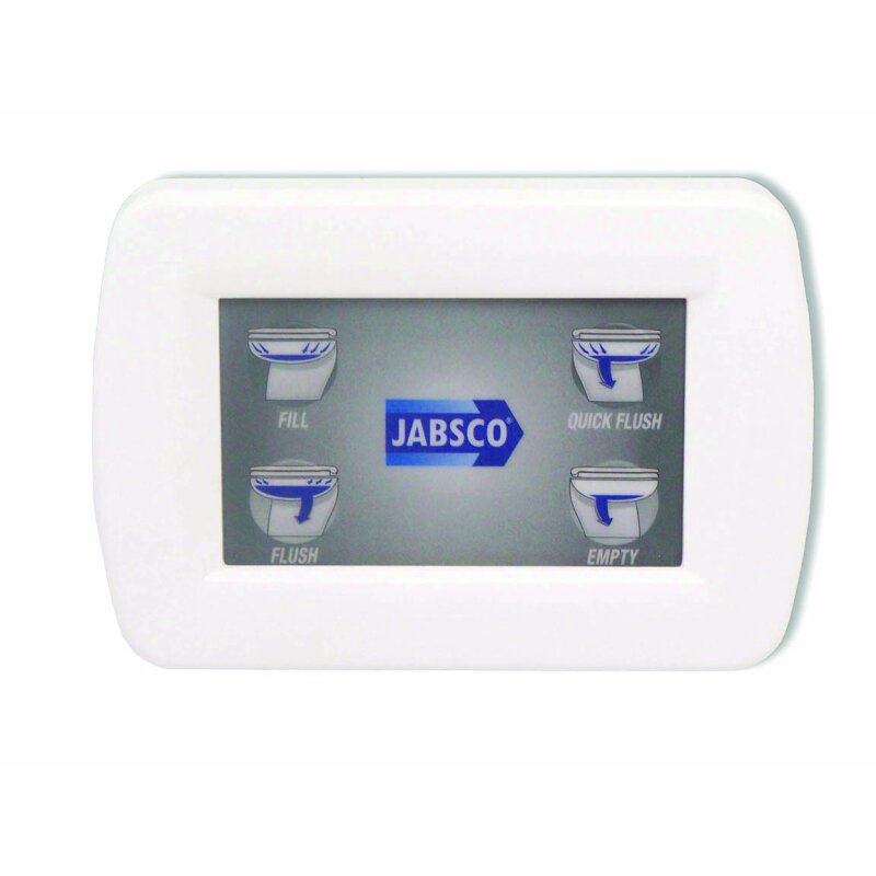 Jabsco Lite Flush Electric 12V Toilet W/Control Panel