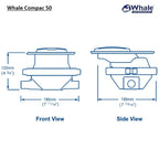 Whale Marine Whale Compac 50 Manual Bilge Pump Thru Deck/Bulkhead Mount - Boatyard Malaysia