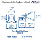 Whale Marine Whale Gusher Urchin Manual Bilge Pump Thru Deck/Bulkhead - Boatyard Malaysia