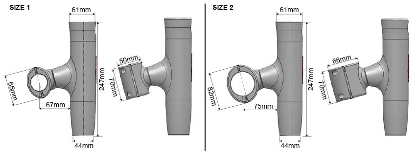 Aluminium Clamp-On 360° Rod Holder 25-32-35MM