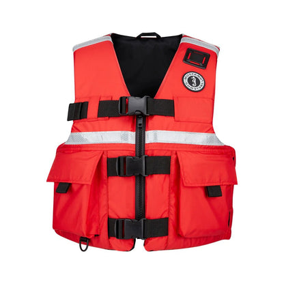 Mustang SAR Vest with SOLAS Reflective Tape Small Red