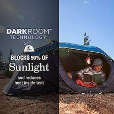 4-Person Camp Burst Pop-Up Tent with Dark Room Technology