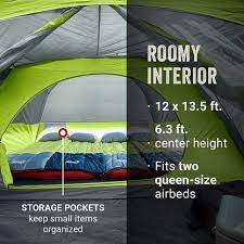 Skydome™ 4-Person Camping Tent with Screen Room, Rock Grey