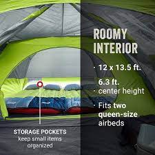 Skydome™ 6-Person Camping Tent with Screen Room, Rock Grey