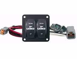Lenco Double Rocker Switch Kit Single 12 & 24 Volt Single Actuator Systems
