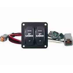 Lenco Marine Double Rocker Switch Kit Single 12 & 24 Volt Single Actuator Systems - Boatyard Malaysia