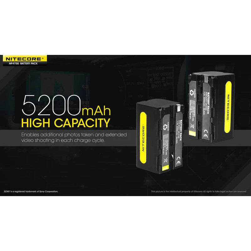 NITECORE NP-F750 5200MAH BATTERY FOR CW10 CW30 boatyardmalaysia