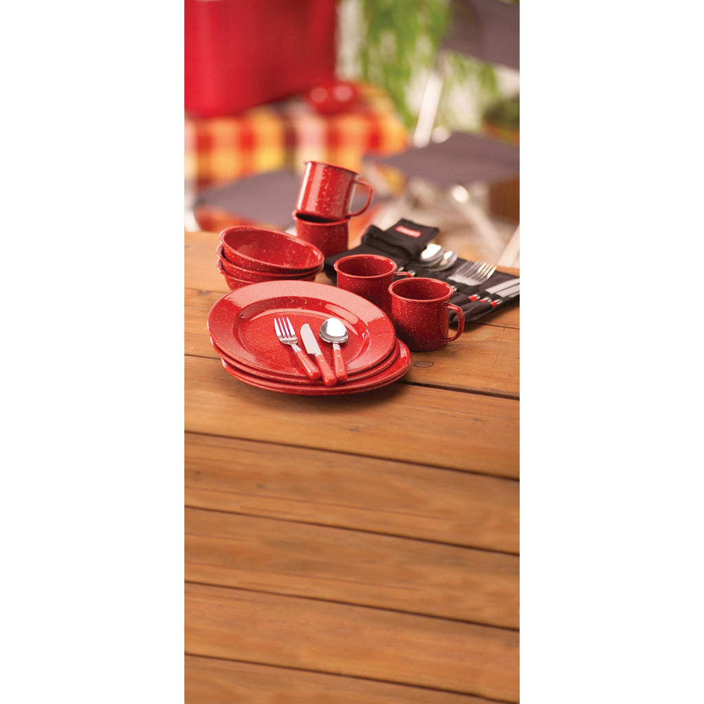 Coleman Coleman 24-Piece Enamel Dinnerware Set - Boatyard Malaysia