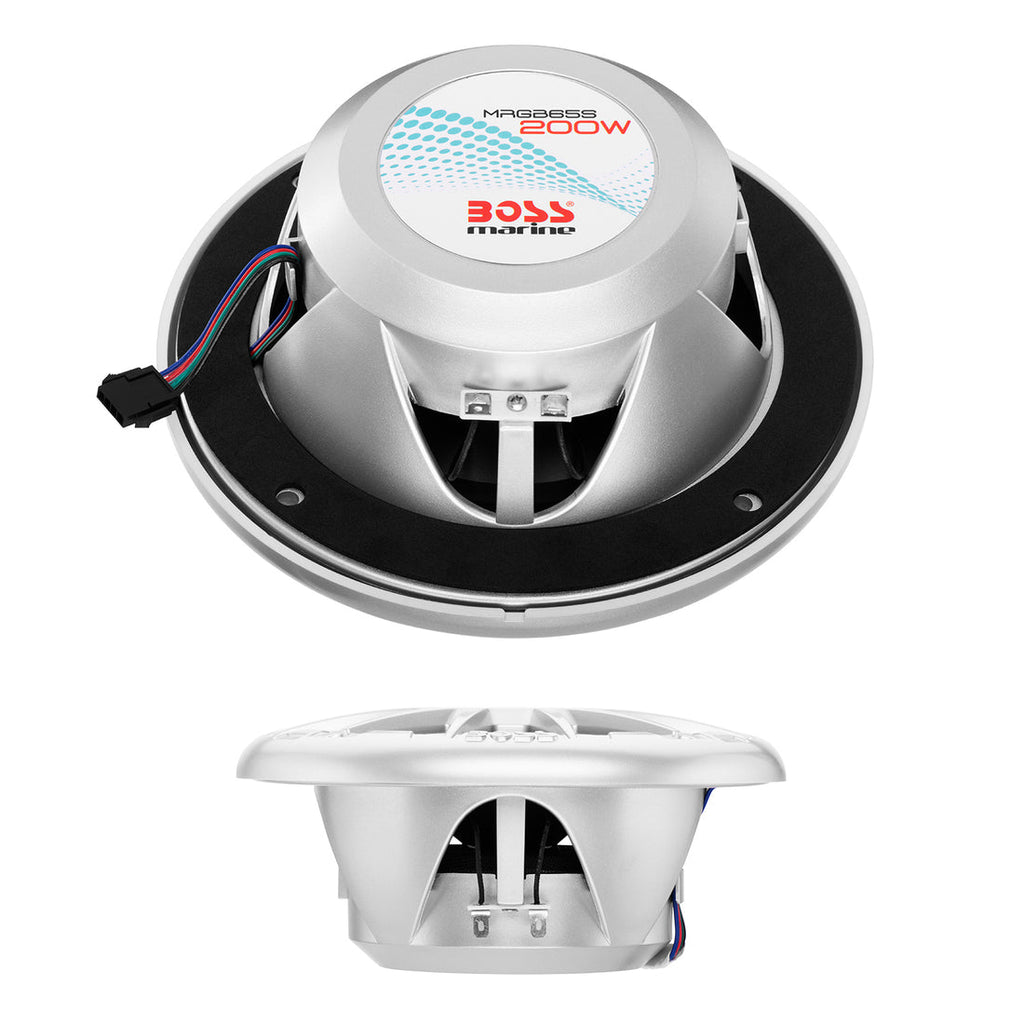 Boss Audio MRGB65S Coaxial Marine Speakers with RGB LED - Boatyard Malaysia