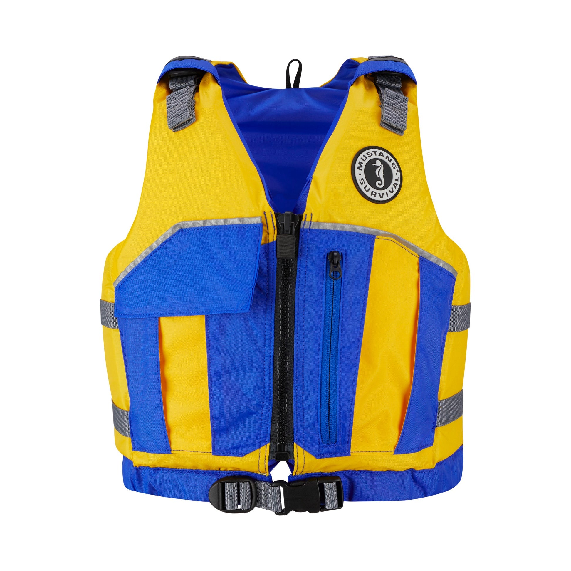 Mustang Survival Mustang Youth Reflex Foam Vest 55-88 Lbs Yellow-Royal Blue - Boatyard Malaysia