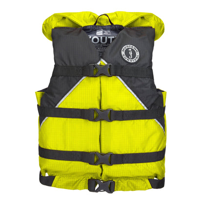 Mustang Youth Canyon V Foam Vest Yellow Black 50-90 LBS