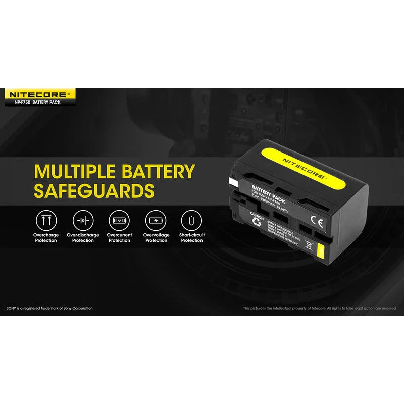 NITECORE NP-F750 5200MAH BATTERY FOR CW10 CW30 boatyardmalaysia