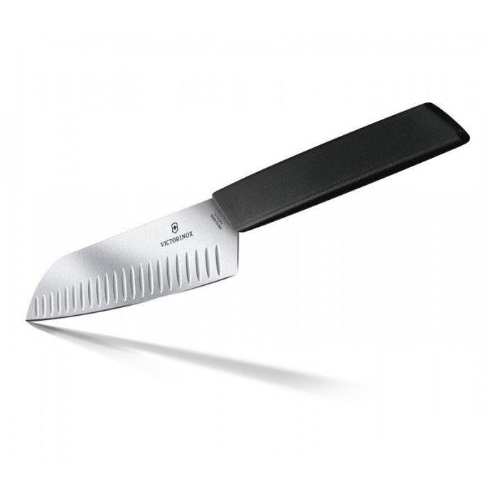 Swiss Modern Santoku Knife 17cm Black boatyardmalaysia