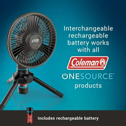 OneSource Multi-Speed Fan & Rechargeable Battery