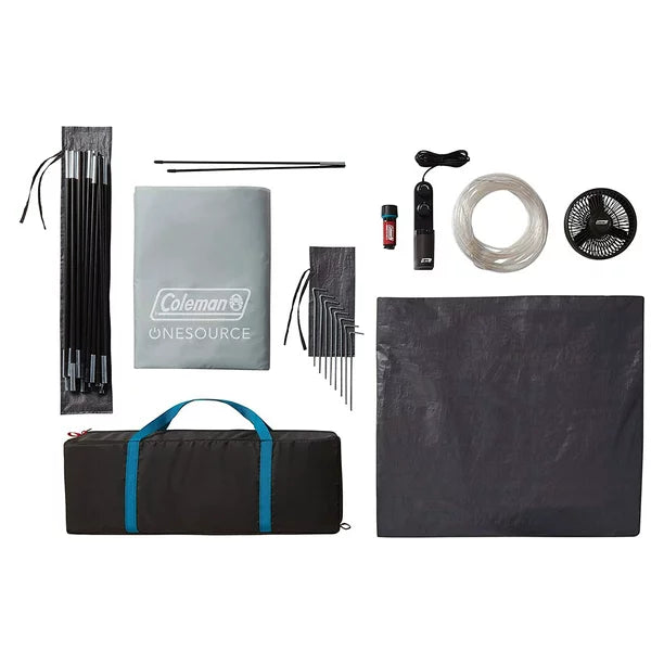 Coleman OneSource Rechargeable 4-Person Camping Dome Tent with Airflow System & LED Lighting - Boatyard Malaysia