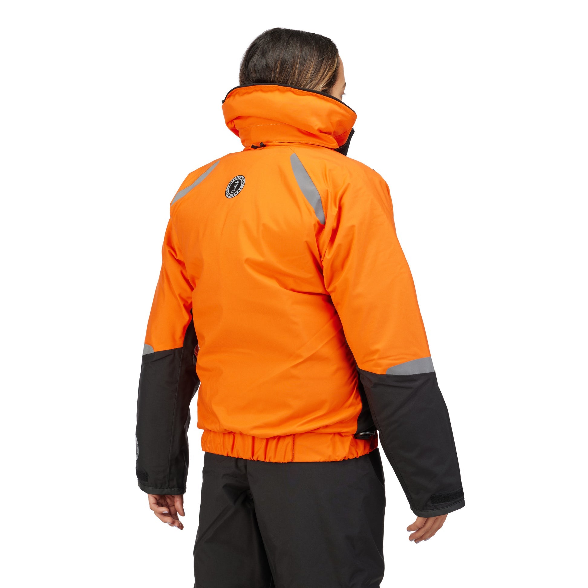 Mustang Catalyst Flotation Coat Large Orange-Black boatyardmalaysia