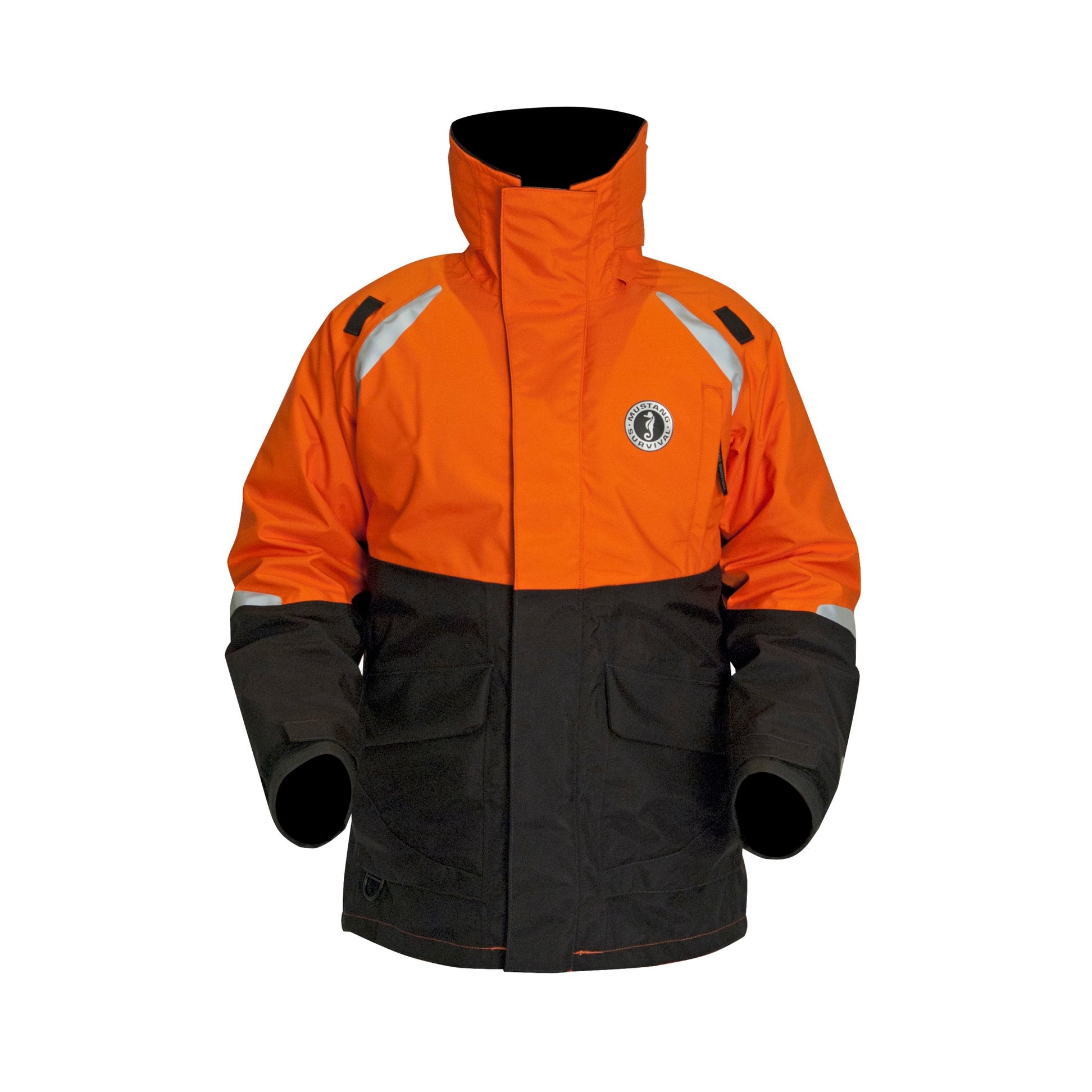 Mustang Catalyst Flotation Coat Large Orange-Black boatyardmalaysia