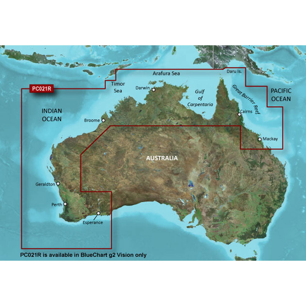 BlueChart® G2 Vision® HD - VPC021R - Mackay NW To Esperance - MicroSD™/SD™ boatyardmalaysia