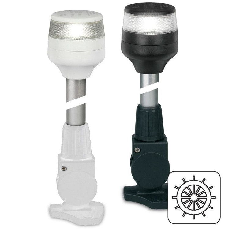 Hella Marine 2 NM NaviLED 360 All Round White Fold Down Pole Navigation Lamp - Boatyard Malaysia