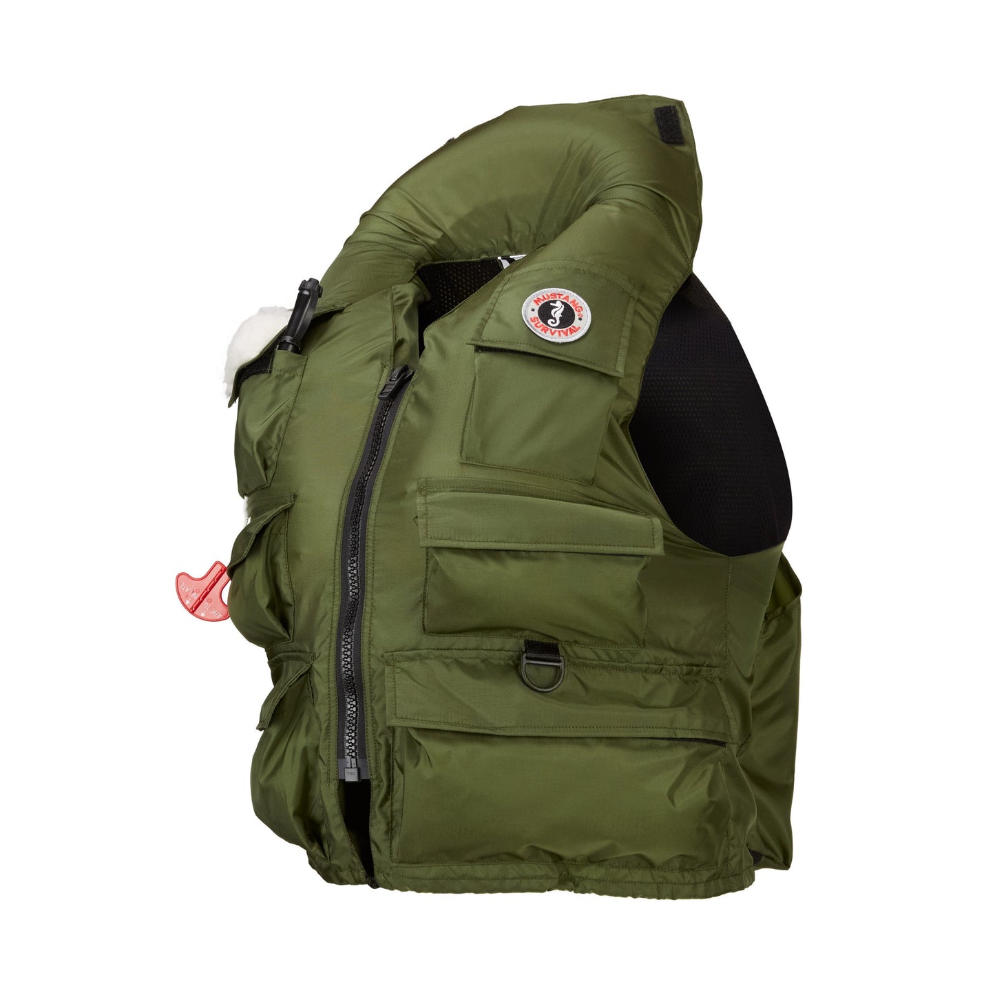 Mustang Manual Inflatable Fisherman'S Vest M Olive