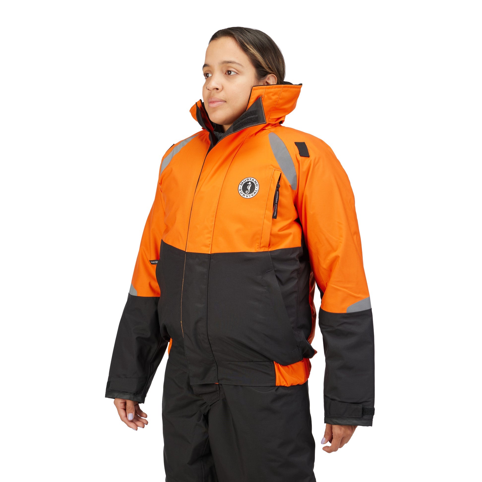 Mustang Catalyst Flotation Coat Large Orange-Black boatyardmalaysia