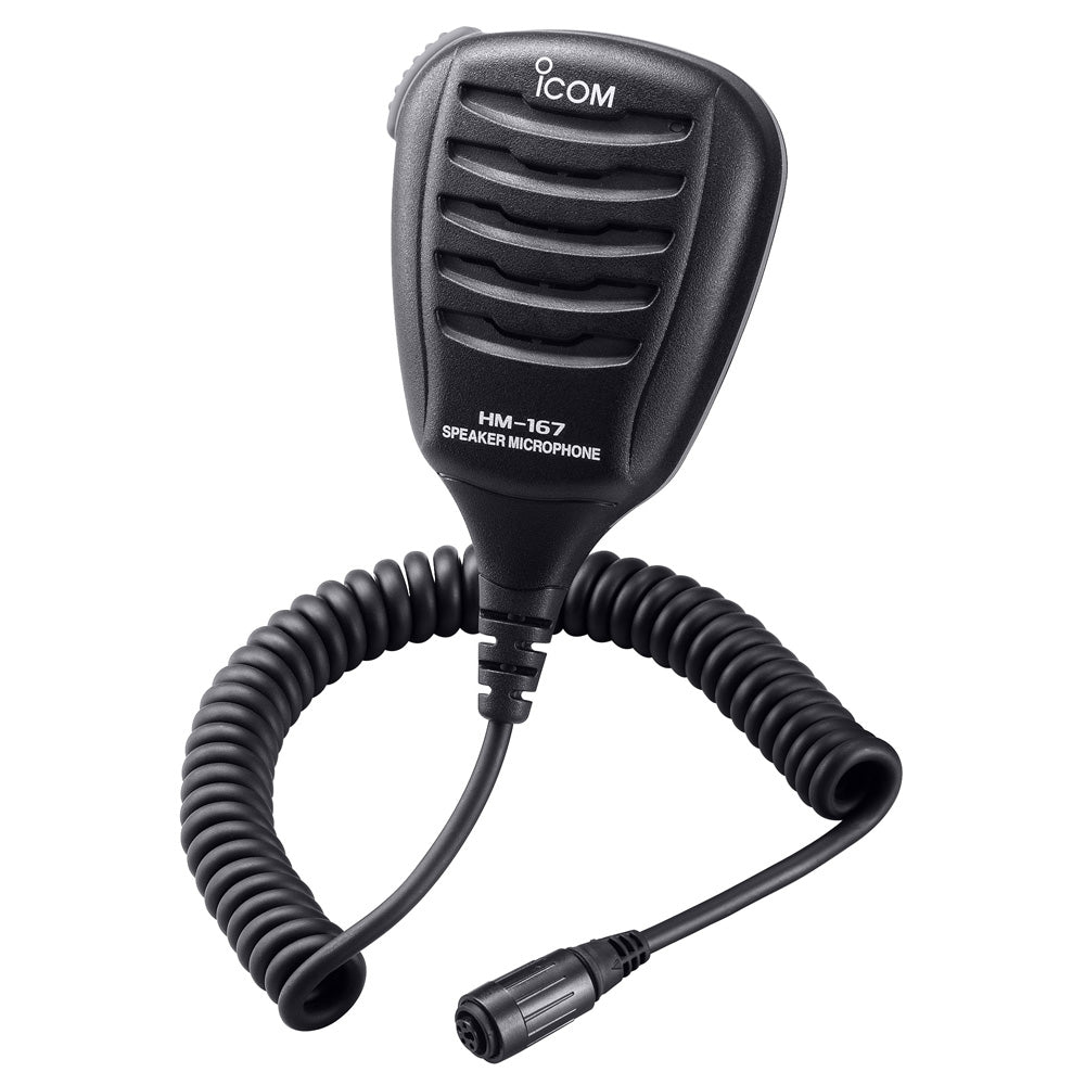 ICOM HM167 Waterproof Speaker Mic For M72 Replaces HM125 boatyardmalaysia