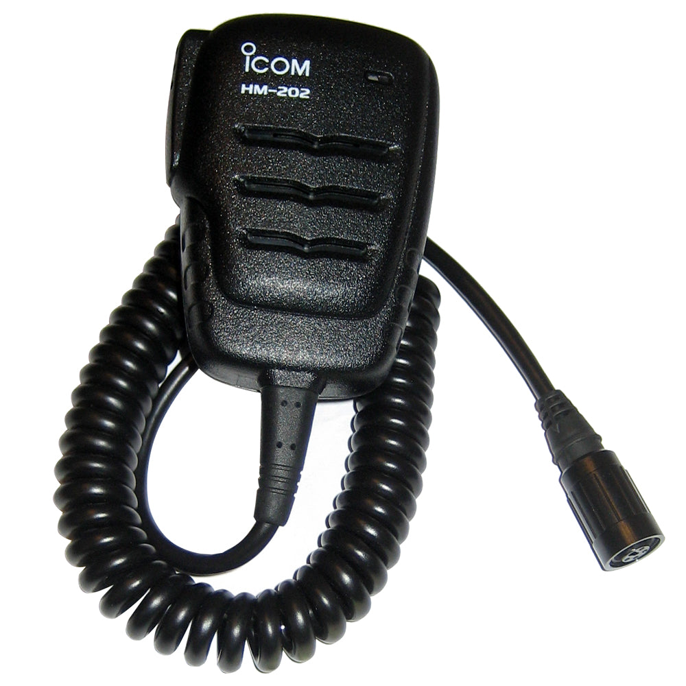 ICOM HM202 Speaker Mic Compact IPX7 Waterproof boatyardmalaysia