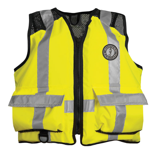 Mustang Survival Mustang High Visibility Industrial Mesh Vest 4XL/5XL - Boatyard Malaysia