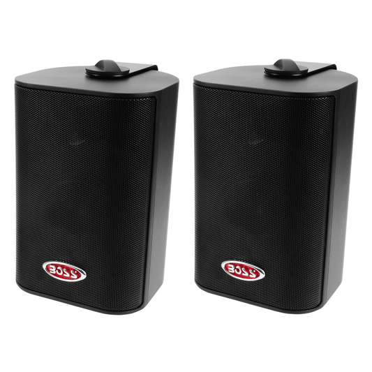 Boss Audio Mr4.3b 3-way Box Speakers Black (pair)