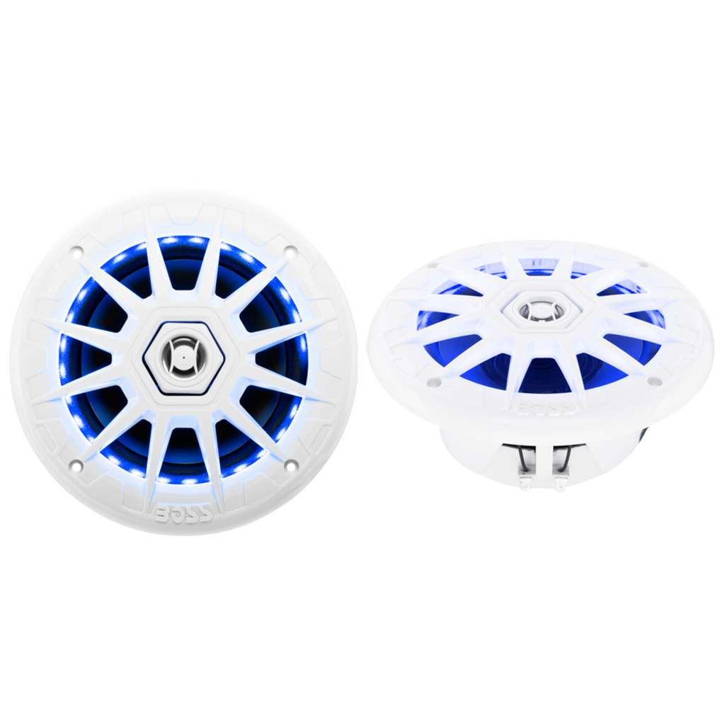 Boss Audio MRGB65 Coaxial Marine Speakers with RGB LED - Boatyard Malaysia