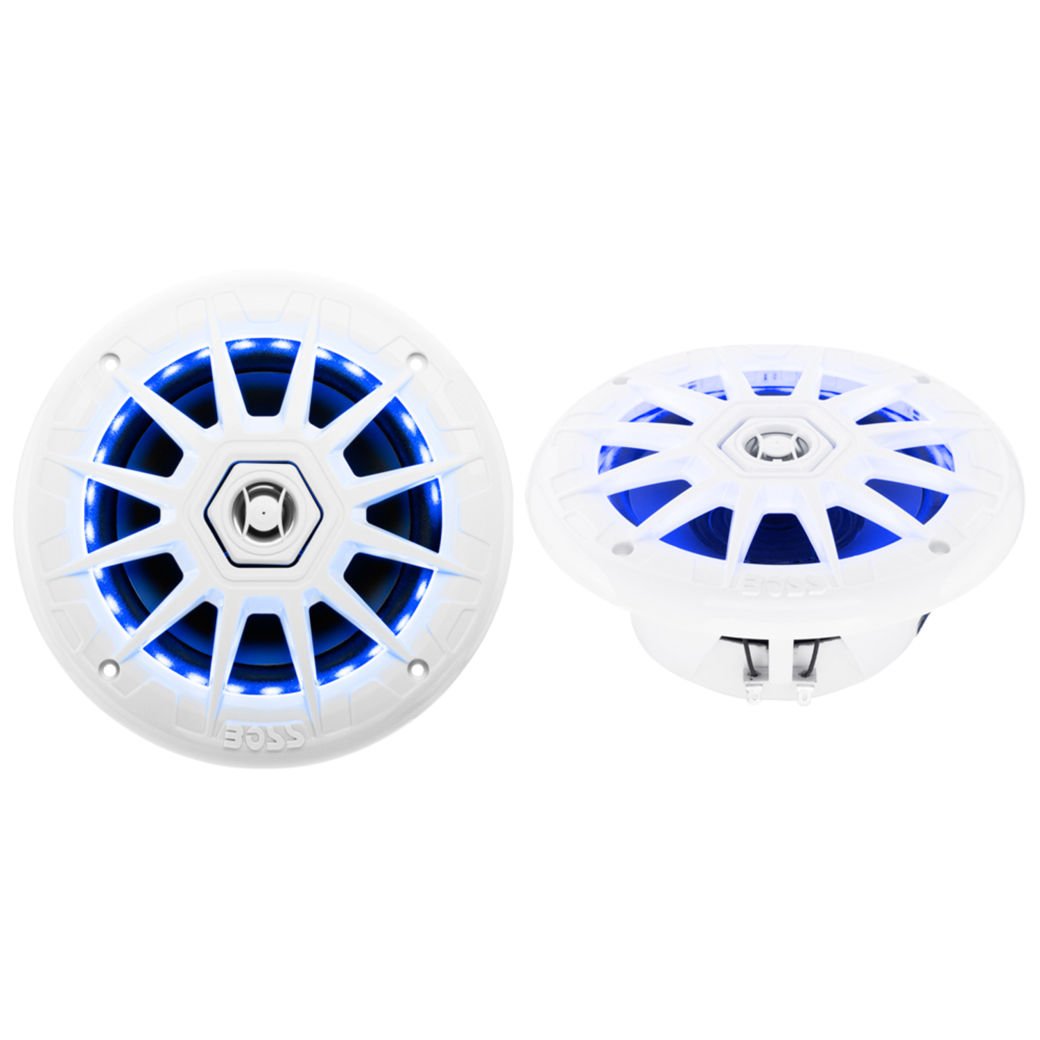 Boss Audio MRGB65 Coaxial Marine Speakers with RGB LED - Boatyard Malaysia