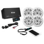 Boss Audio ASK904B.64 4-Channel Bluetooth Amplifier with 4 Speakers - Boatyard Malaysia