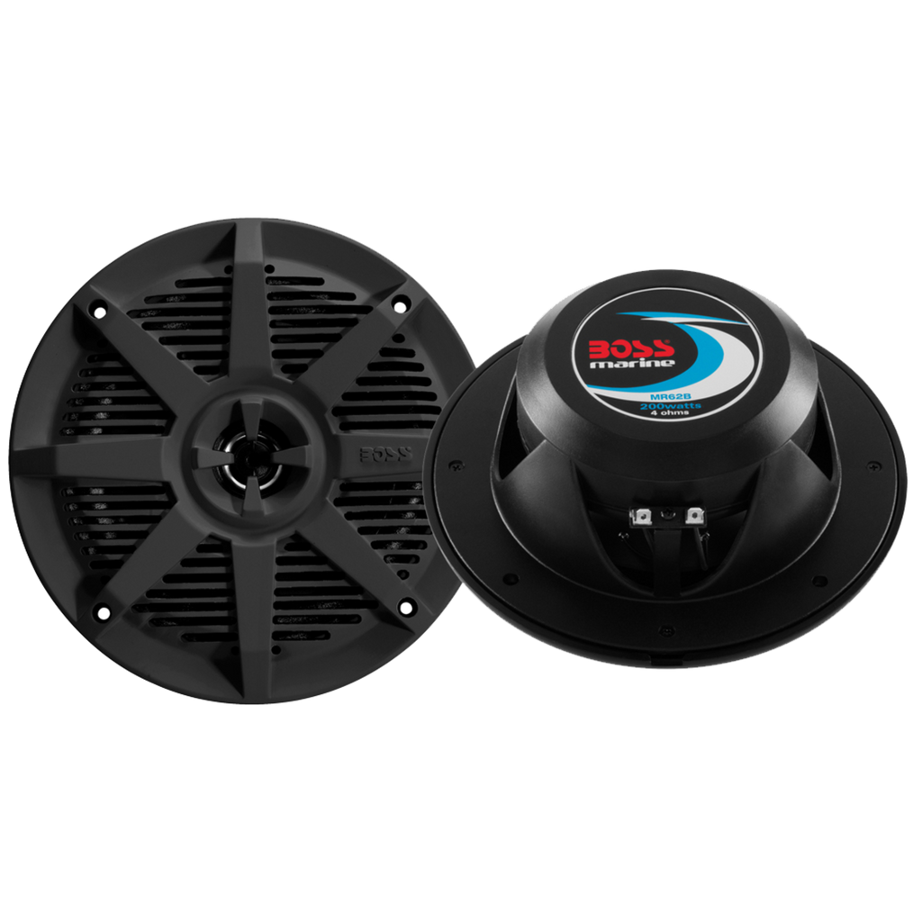Boss Audio MR62B 6.5" 2-way 200w Marine Full Range Speaker - Boatyard Malaysia