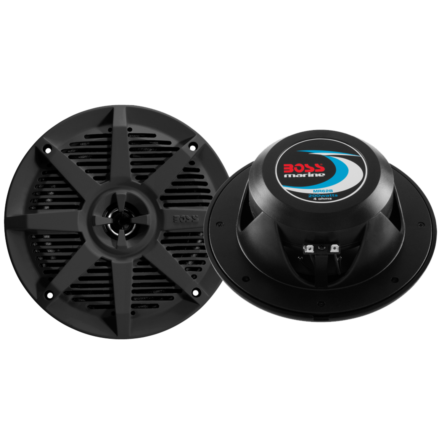 Boss Audio MR62B 6.5" 2-way 200w Marine Full Range Speaker - Boatyard Malaysia