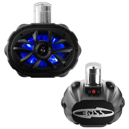 MRWT69RGB 6x9 Wake Tower Speaker With RGB LED boatyardmalaysia