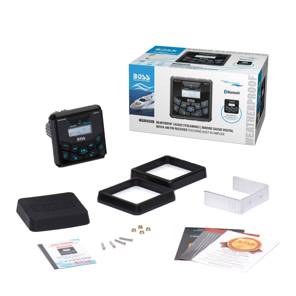 Boss Audio MGR450B In-dash Marine Gauge Digital Media - Boatyard Malaysia