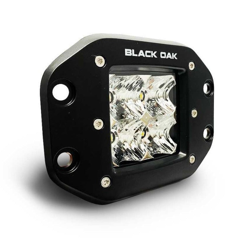 Black Oak Led Black Oak 2" Flush Diffused 10W Cree Black - Boatyard Malaysia