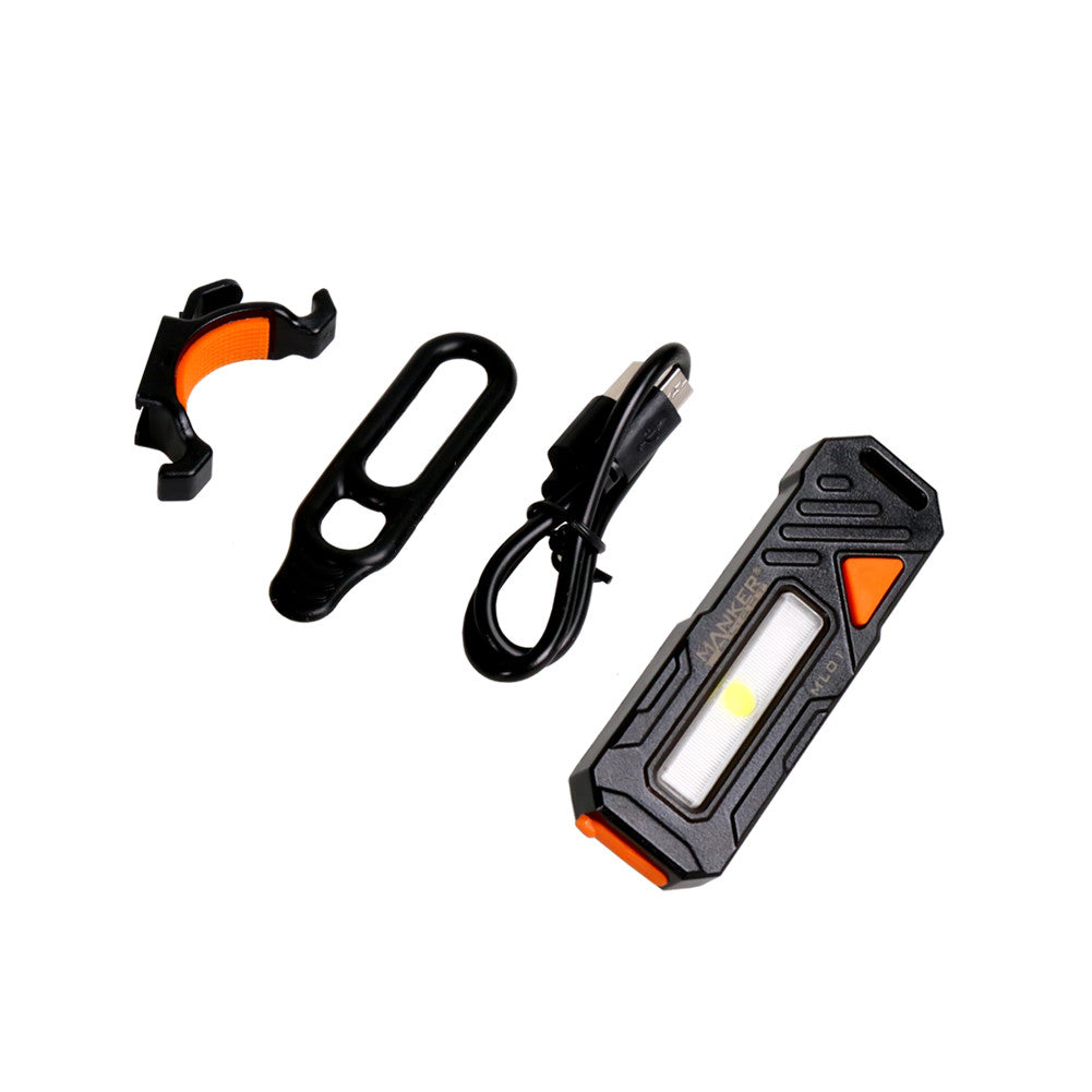 ML01 90 Lumens Multipurpose Bike Light with Red, White, and Blue COB LED boatyardmalaysia