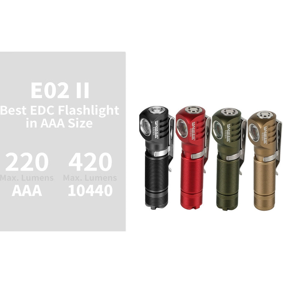 MANKER E02 II SAND CW FLASHLIGHT boatyardmalaysia