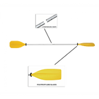 Oceansouth Economy Kids Kayak Paddle Split Shaft - Boatyard Malaysia