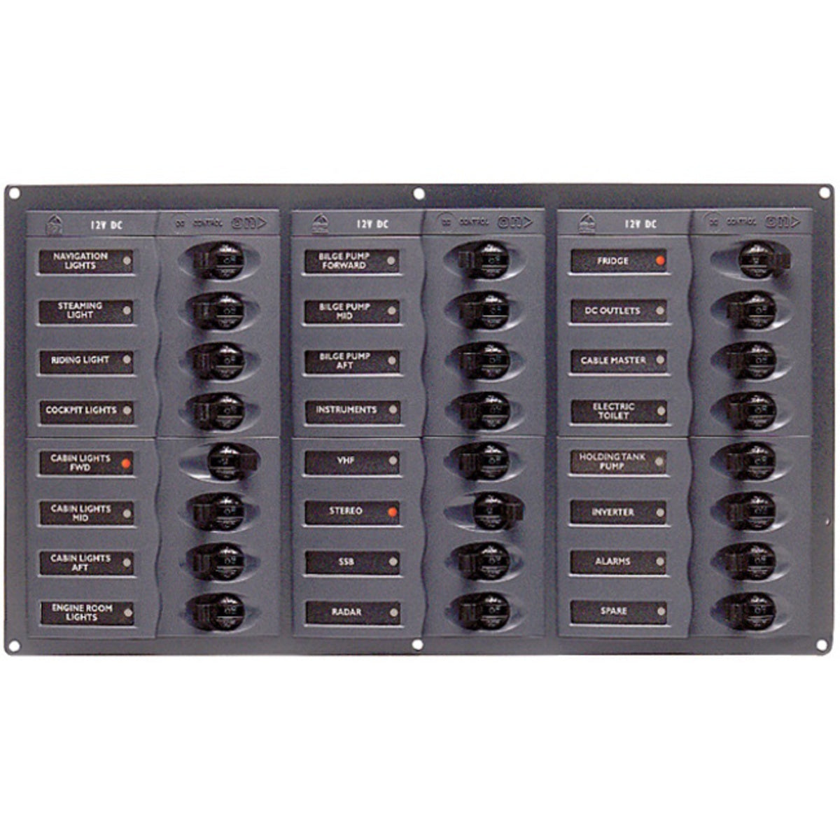 BEP Marine DC Circuit Breaker Panels—No Meters - Boatyard Malaysia