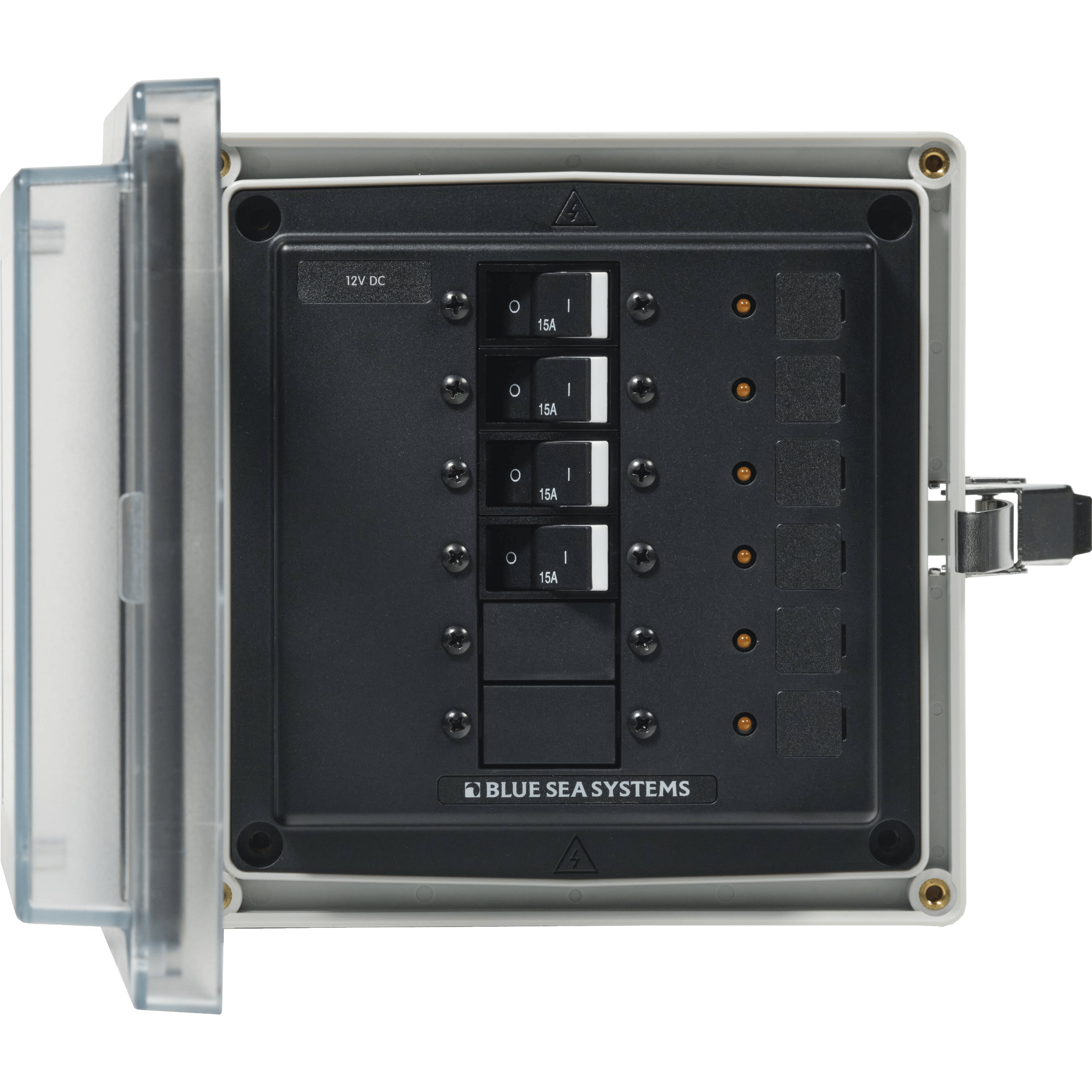 Blue Sea System 3134 SMS PANEL ENCLOSURE 12/24VDC 4CB - Boatyard Malaysia