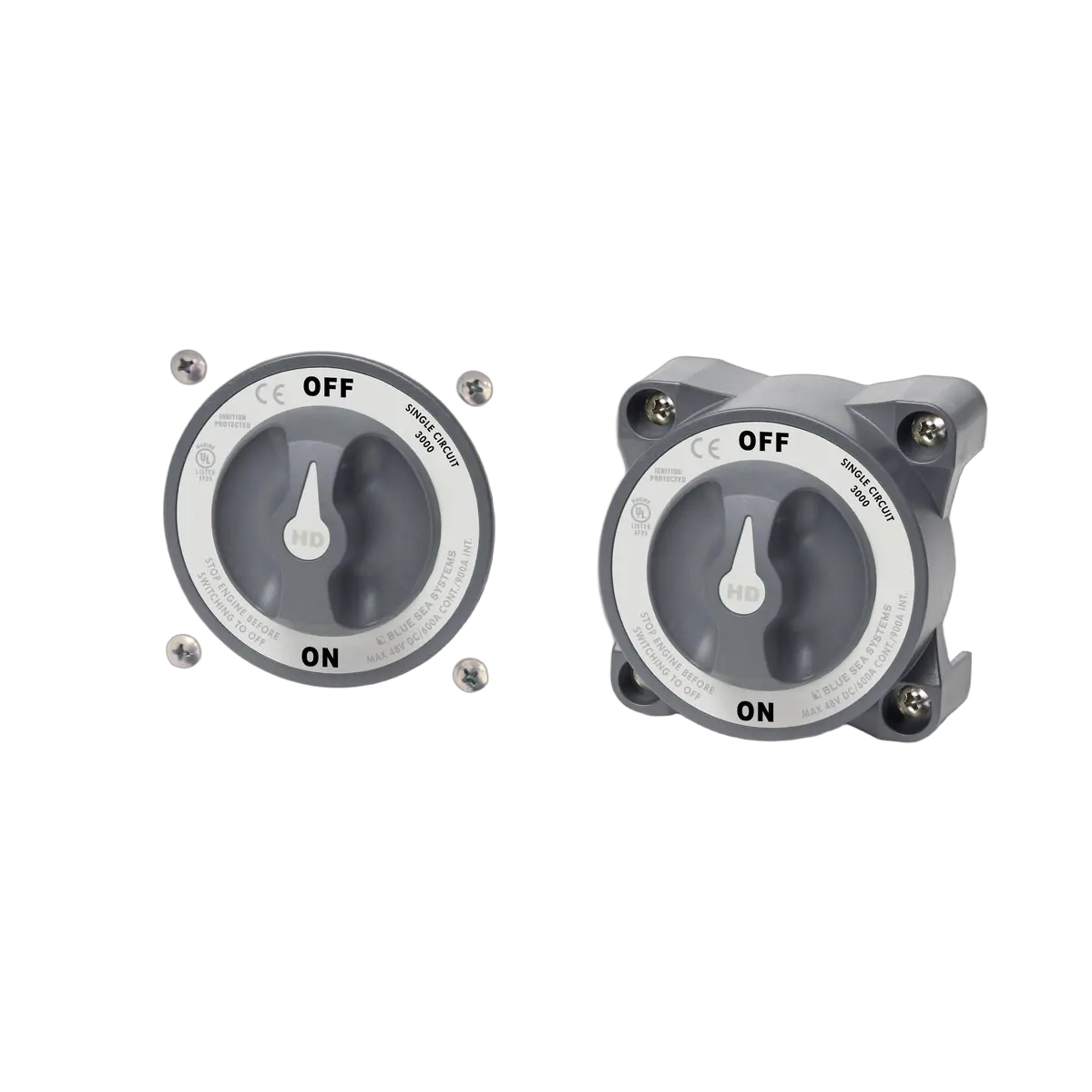 HD-Series Heavy Duty 3 Position Selector Battery Switch with AFD boatyardmalaysia