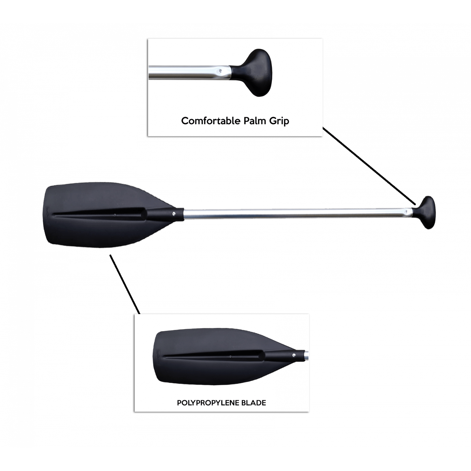 Oceansouth Standard Paddle with Palm-Handle 1200mm - Boatyard Malaysia