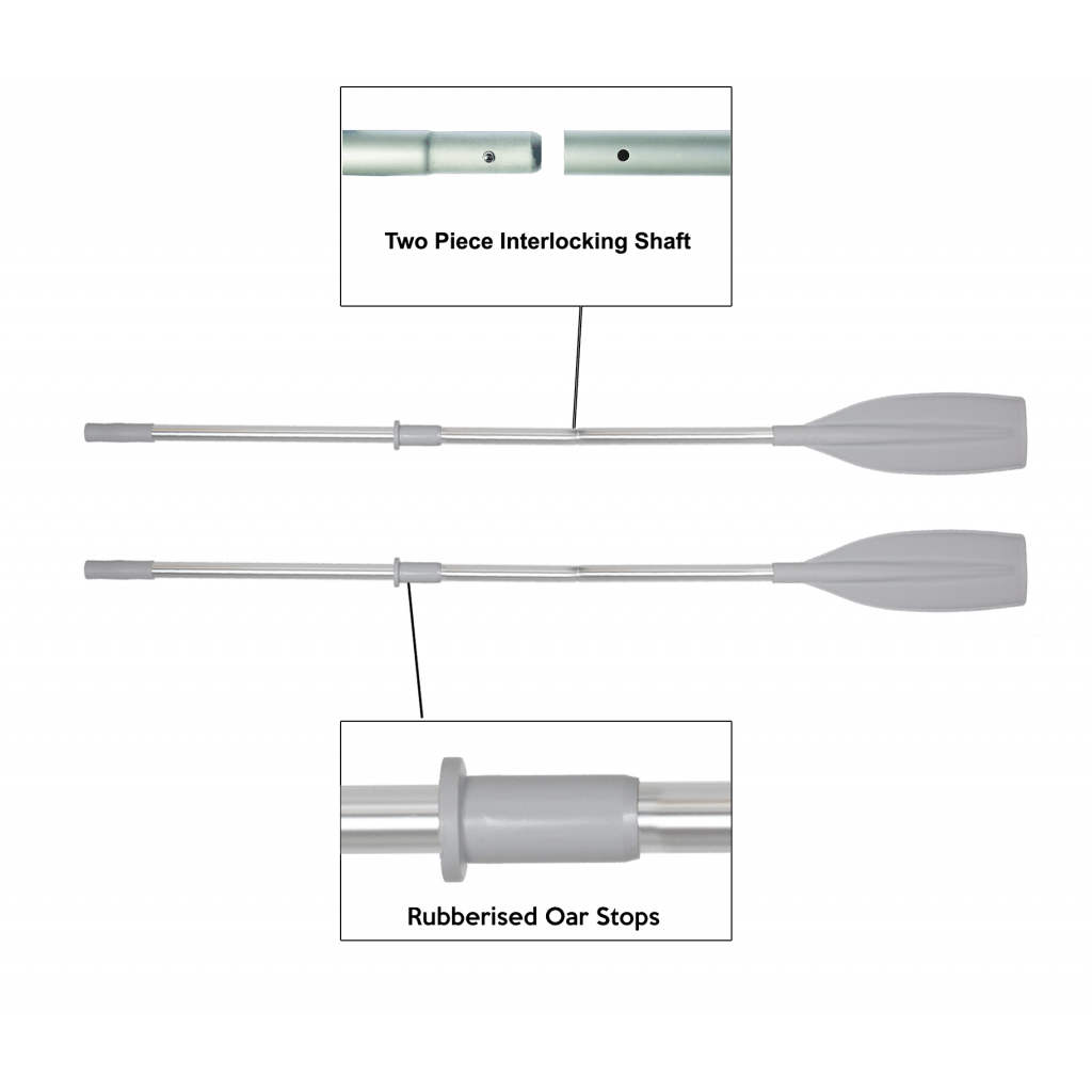 Oceansouth Aluminum Oars Split Shaft with Locks - Boatyard Malaysia