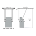 Oceansouth Heavy Duty T-Top Console Mount - Boatyard Malaysia