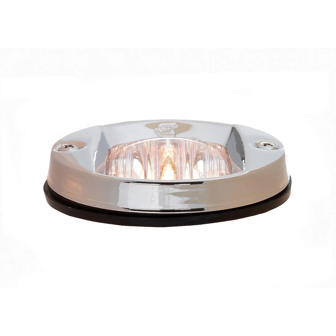 Attwood Stern Lights - Flush Mount Vertical Stainless Steel Flush Mount Transom Light - Boatyard Malaysia