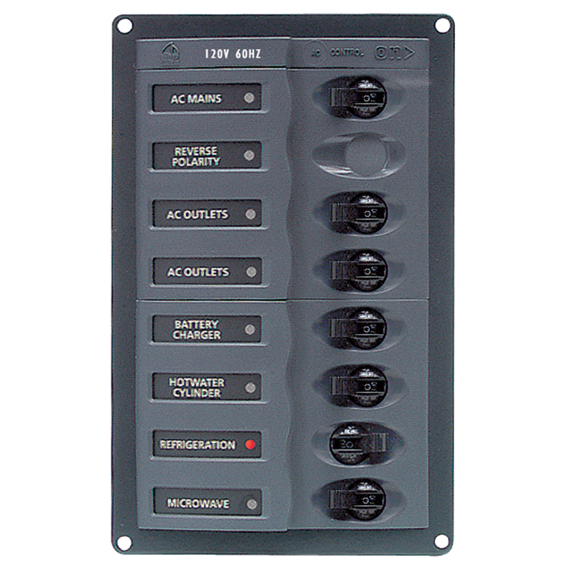 BEP Marine AC Main Circuit Breaker Panels—No Meters - Boatyard Malaysia